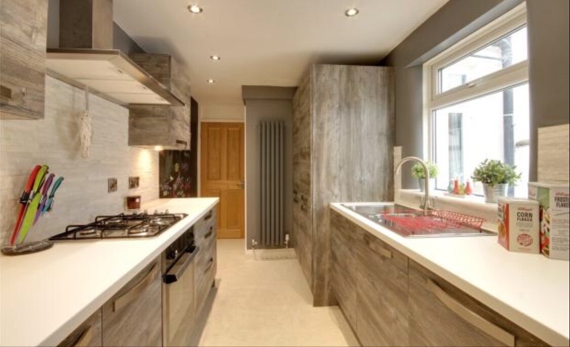 Fitted kitchen with modern units
